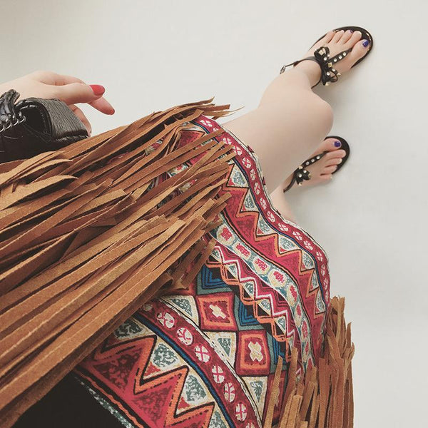 Vintage Style Fringed tassel Sleeveless