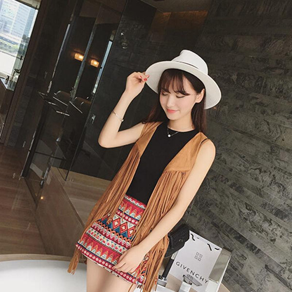 Vintage Style Fringed tassel Sleeveless