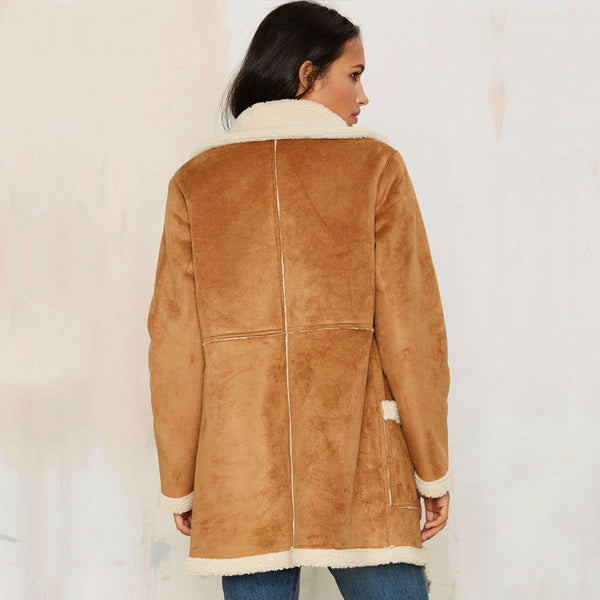 Cowboy Lamb Wool Suede Thicken Coat