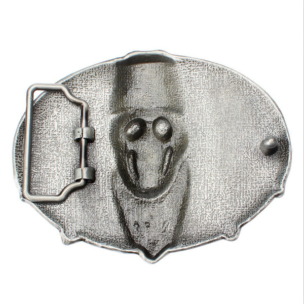 Gun Skull Belt Buckle