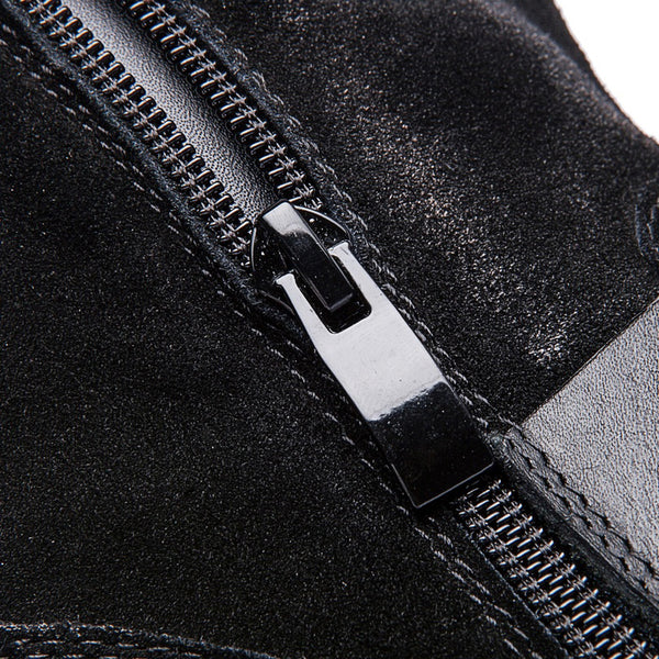 Casual Style Cowboy Leather Boots